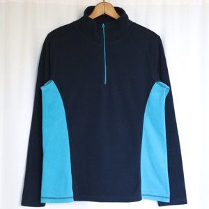 Old Navy | Blue Quarter Zip Fleece High or V-neck Collared Pullover Jacket | L
